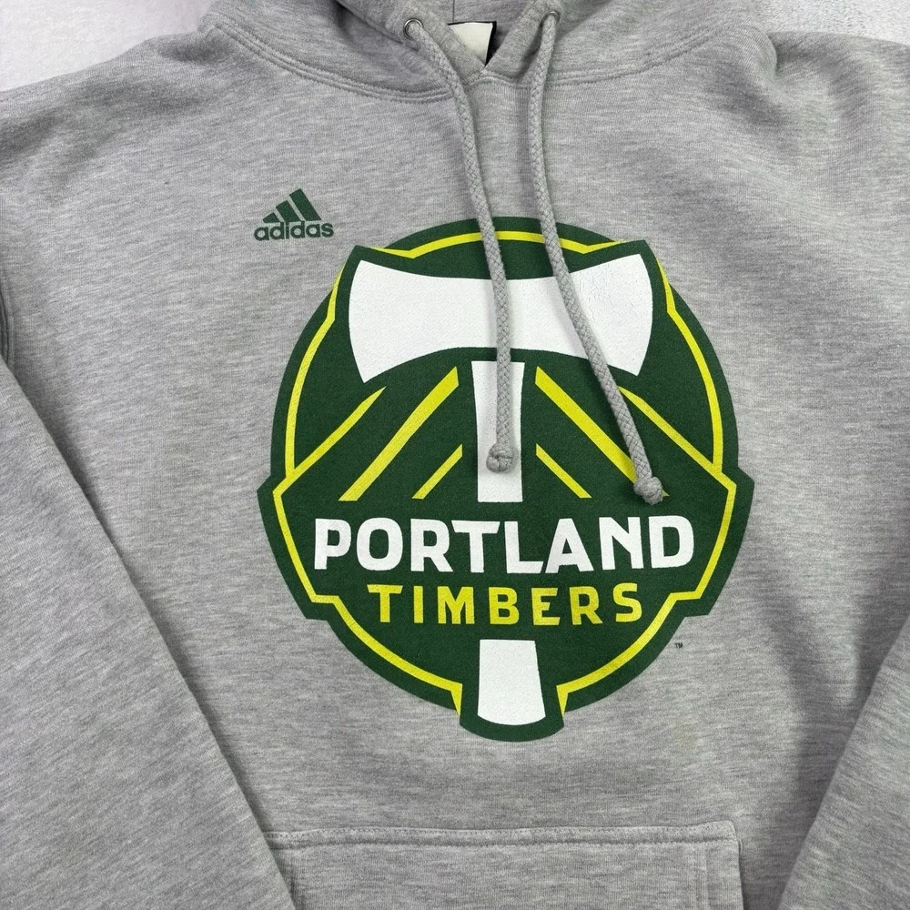 Adidas Portland Timbers Pullover Long Sleeve Fleece Hoodie Men's Medium